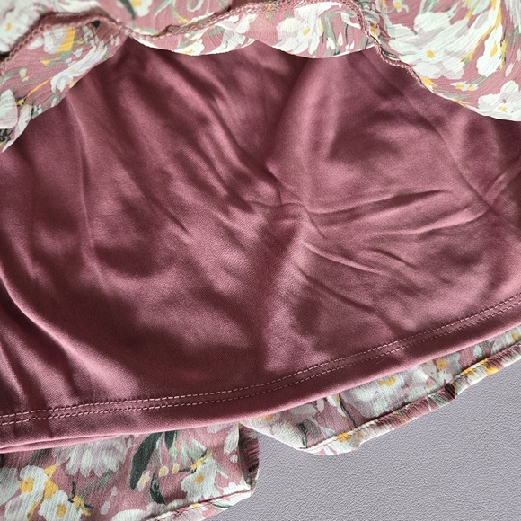 Trixxi Floral‎ A-line Mini Dress Women's L Fairycore Feminine Whimsical Coquette - Picture 13 of 16